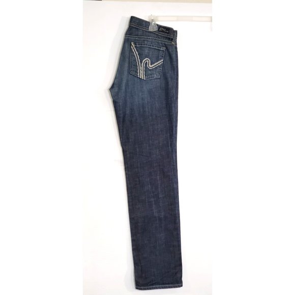 Citizens of Humanity Dark Wash Color Distressed Jeans style 096B-085 Sz 29 1472 - Picture 5 of 11